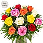 Vibrants Mixed Roses Bouquet