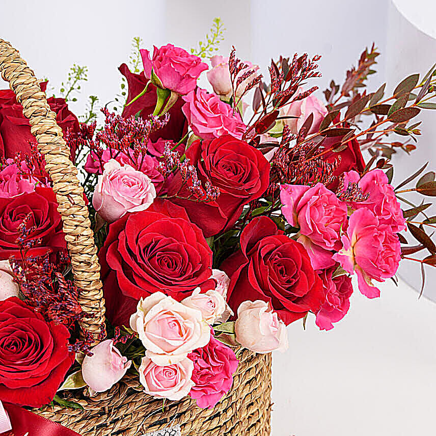 Gorgeous Roses Basket