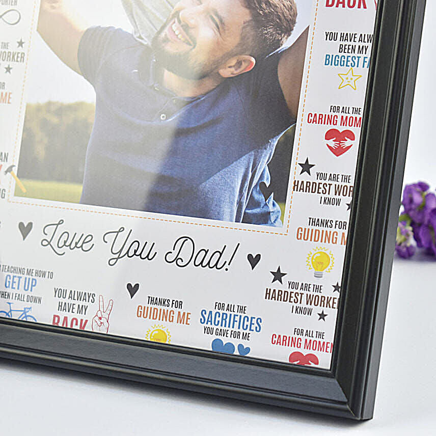 Personalised Love You Dad Frame