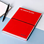 Personalised Red N Black Two Tone Note Book