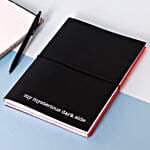 Personalised Red N Black Two Tone Note Book