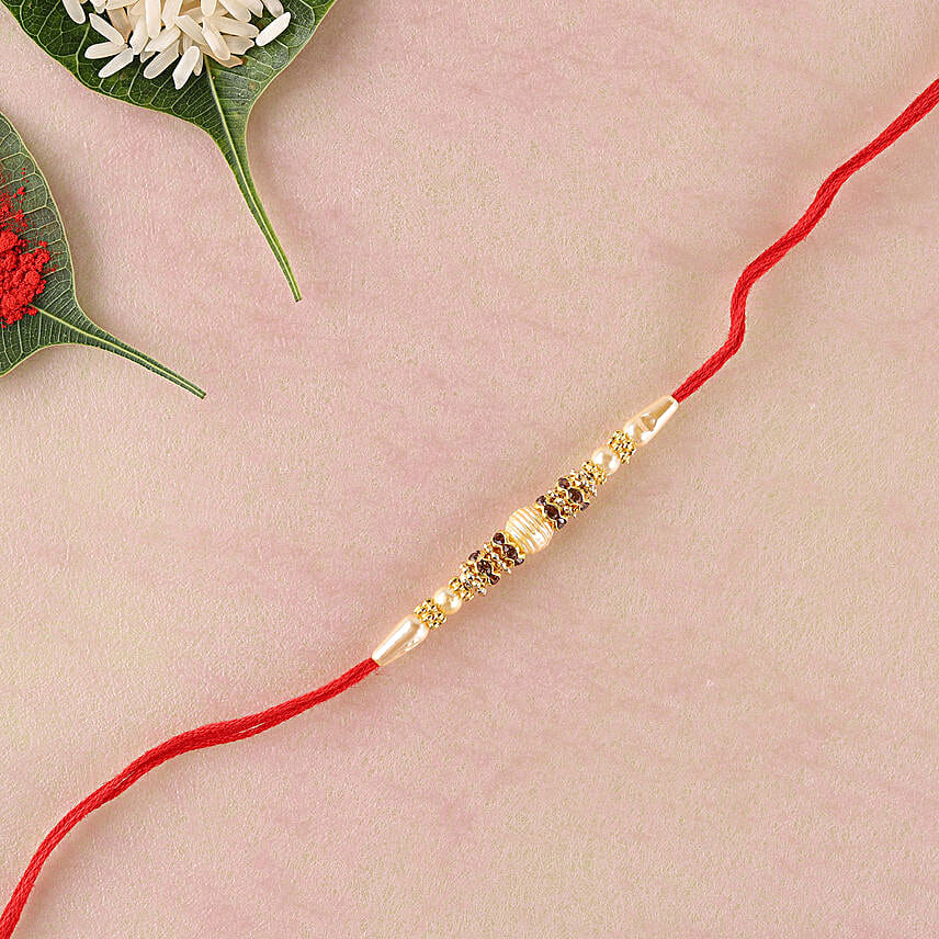 Unique Designer Rakhi Thread belgium | Gift Unique Designer Rakhi Thread-  FNP