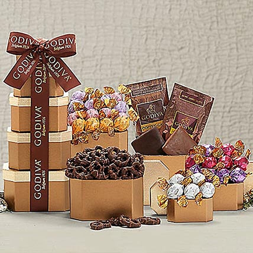 Godiva Chocolate Holiday Gift Tower