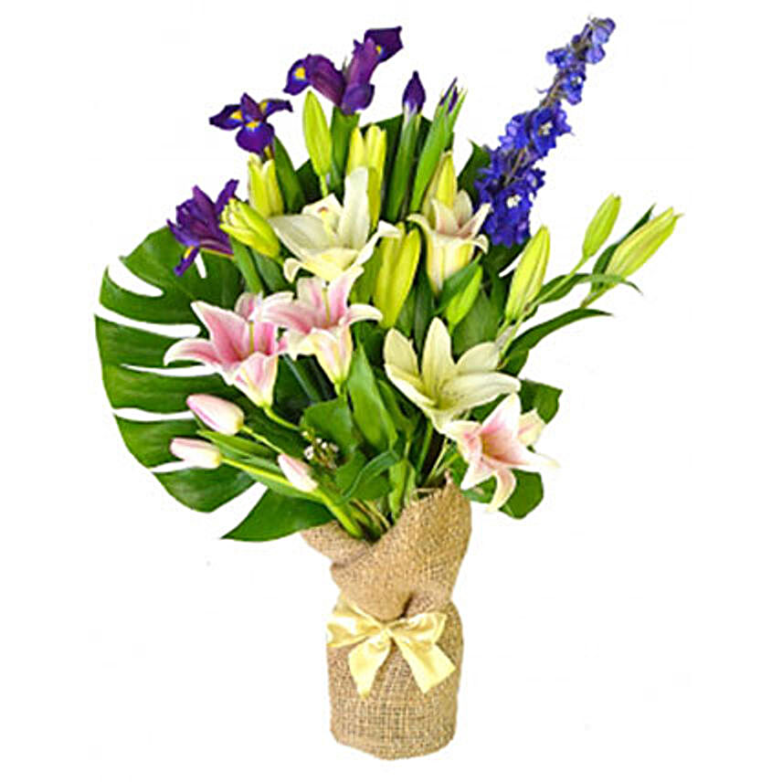 Charming Bouquet Of Spring Flowers