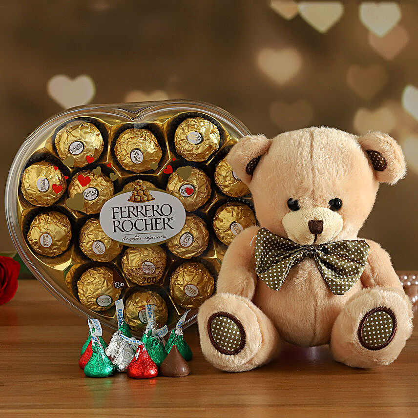 Ferrero Rocher With Cute Teddy