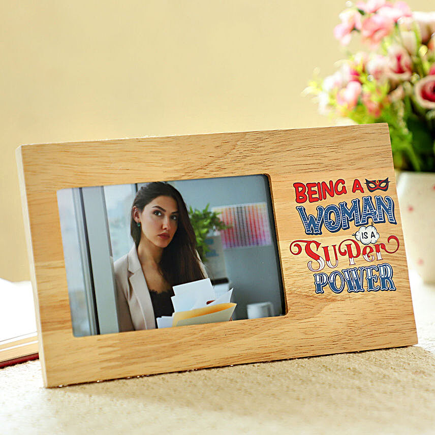 Women Superpower Personalised Frame