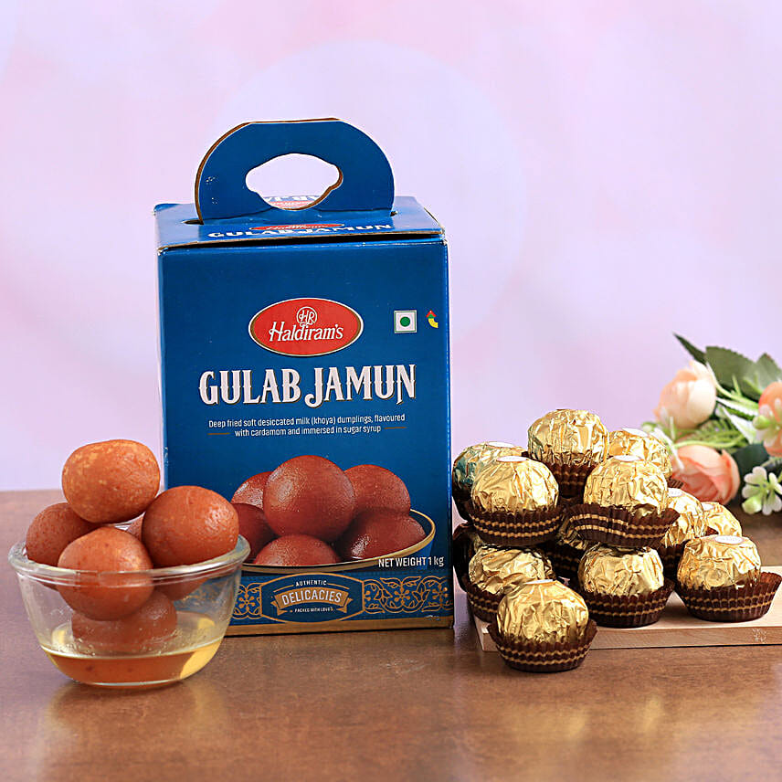 Haldiram Gulab Jamun And Ferrero Rocher Combo