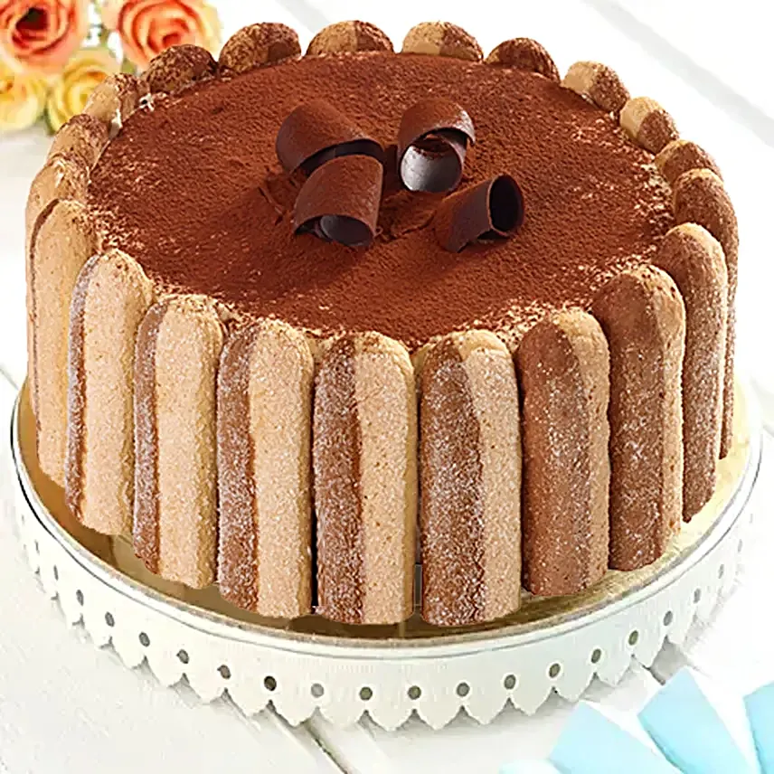 Crunchy Tiramisu Cake:Send Birthday Gifts to Canada