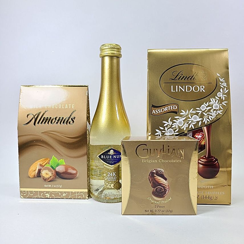 Blue Nun Wine And Chocolates Gift Combo