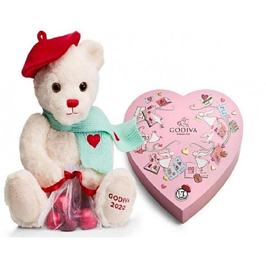 Godiva Chocolates And Cute Teddy