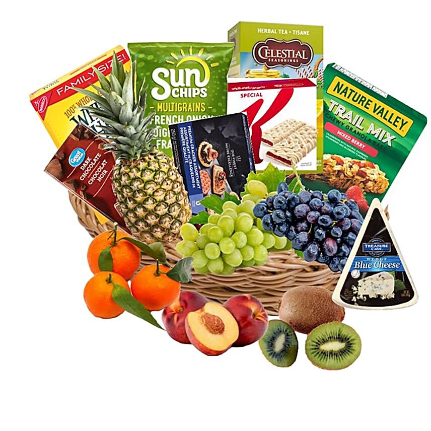 Healthy Treats And Fruits Basket