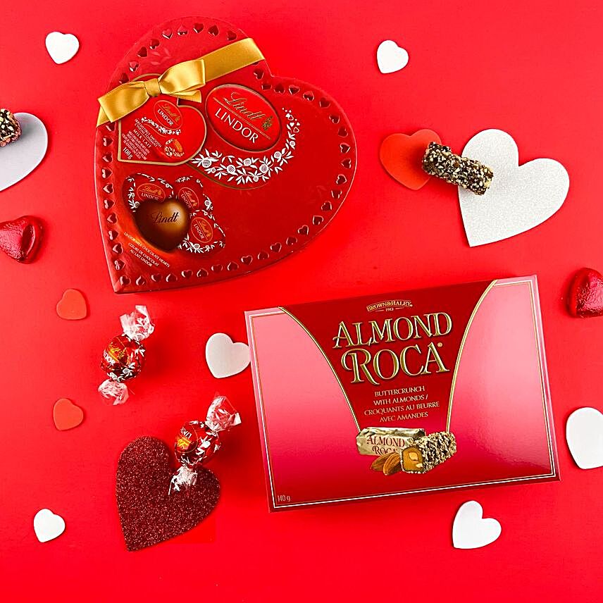 Lindt Lindor And Candies Sweet V Day Gift:Send Kiss Day Gifts to Canada