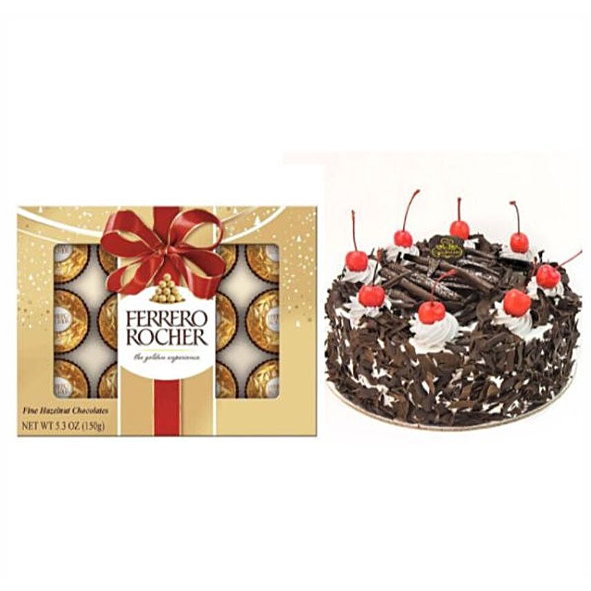Black Forest Cake And Ferrero Rocher