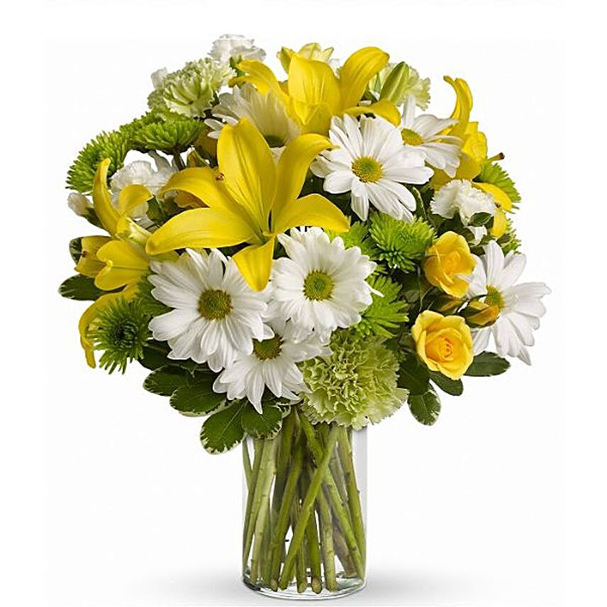 Bright Morning Floral Bouquet:Send Carnation Flower to Canada