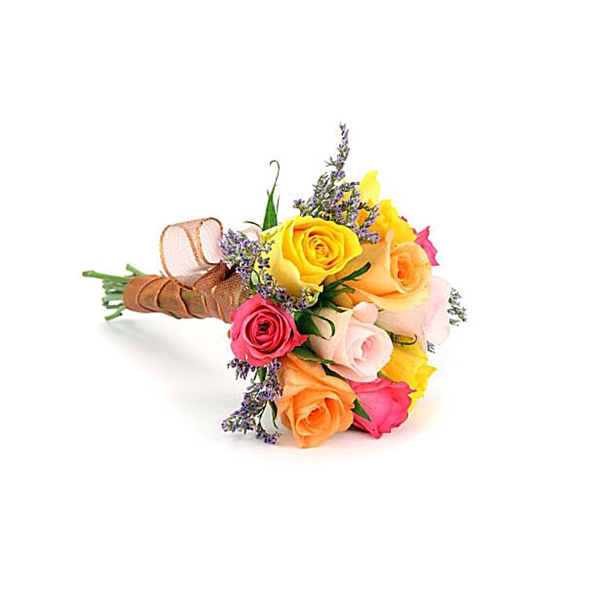 Blissful Mixed Roses Bouquet:Canada Flowers