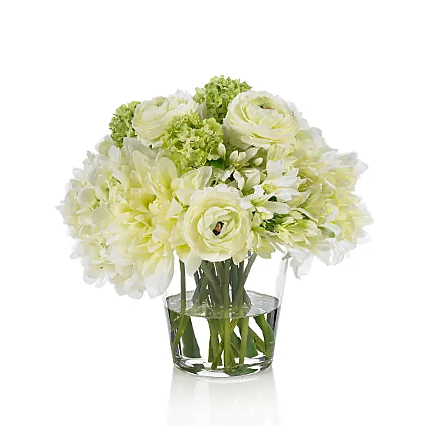 Dreamy Mixed Flowers Vase