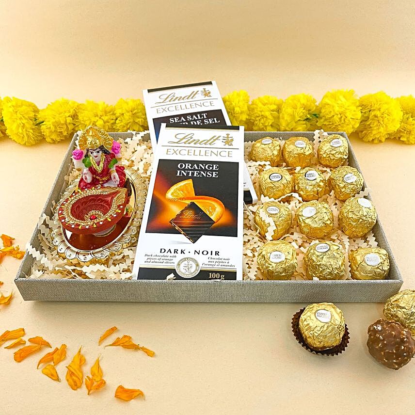 Diwali Wishes Assorted Chocolates Hamper