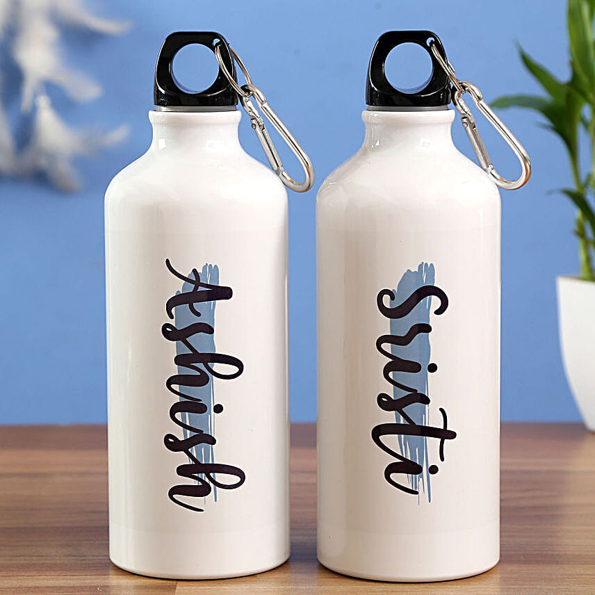 Personalised Water Bottle Set