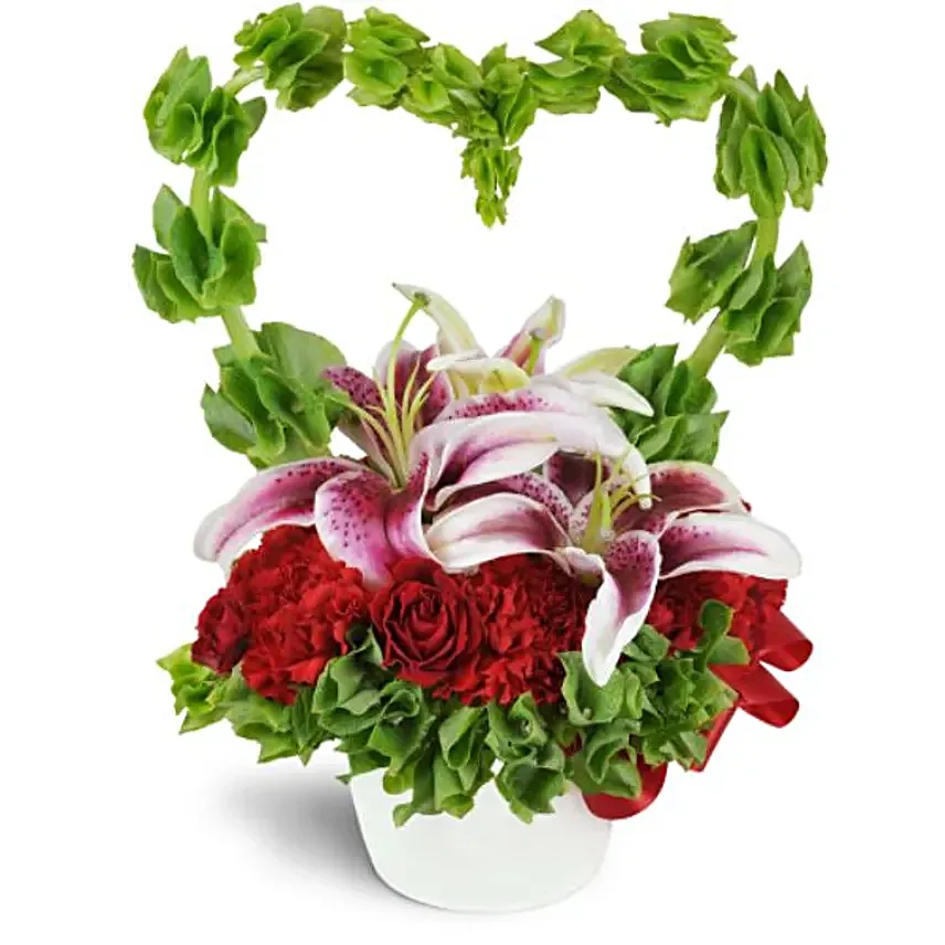 Growing Love Floral Arrangement:Valentine's Day Gift Delivery in Canada