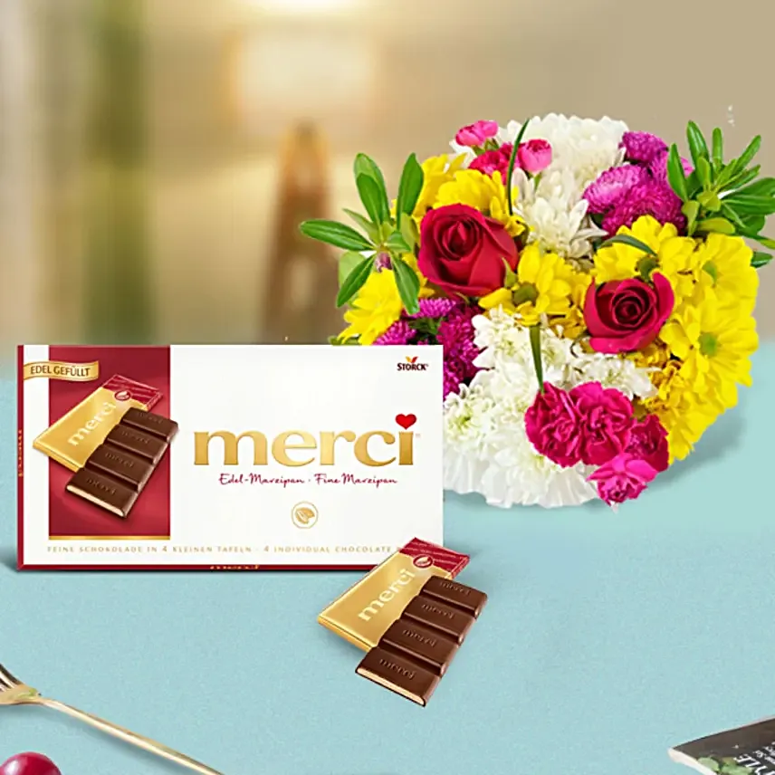 Merci And Mixed Flower
