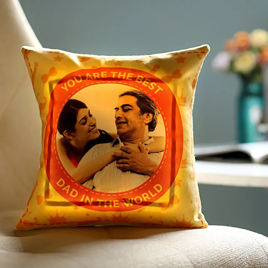 Personalised LED Cushion For Dad