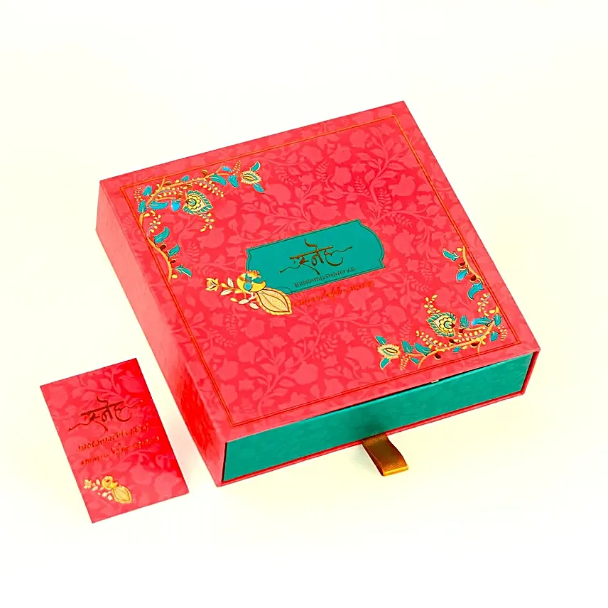 Peacock Rakhi Gift with Chocolates