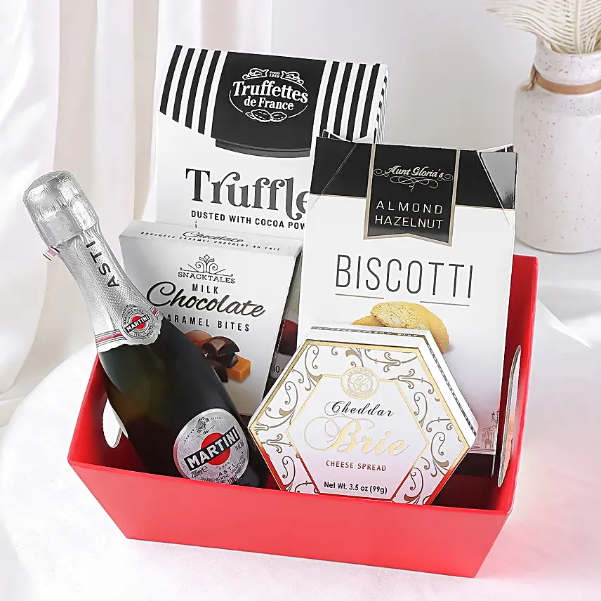 Luxurious Rakhi Hamper with Wine Truffles and Rakhi