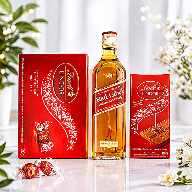 Red Label Whiskey And Lindt Chocolate canada | Gift Red Label
