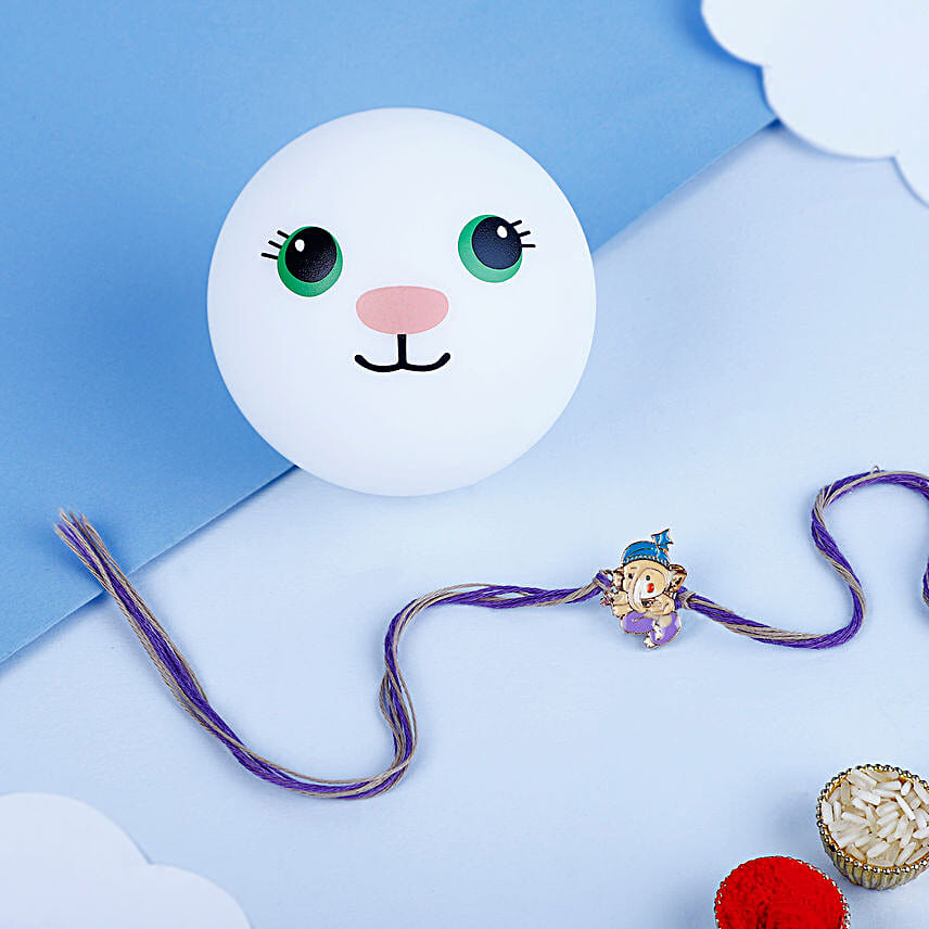 Bal Ganpati Rakhi N Cute LED Panda Toy