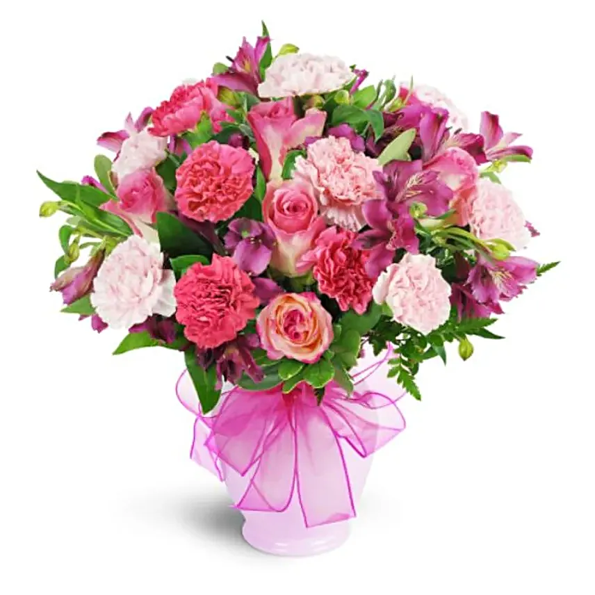 Berry Perfection Floral Pink Vase
