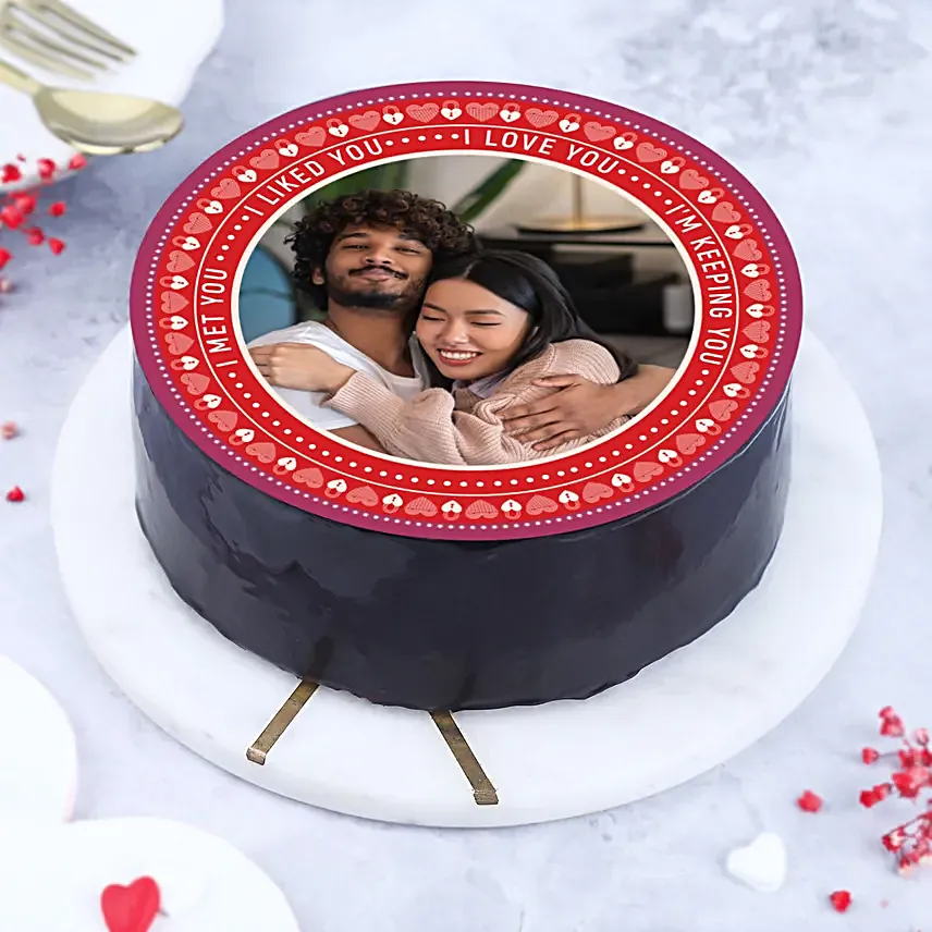 Chocolate Delight Love Cake Half Kg