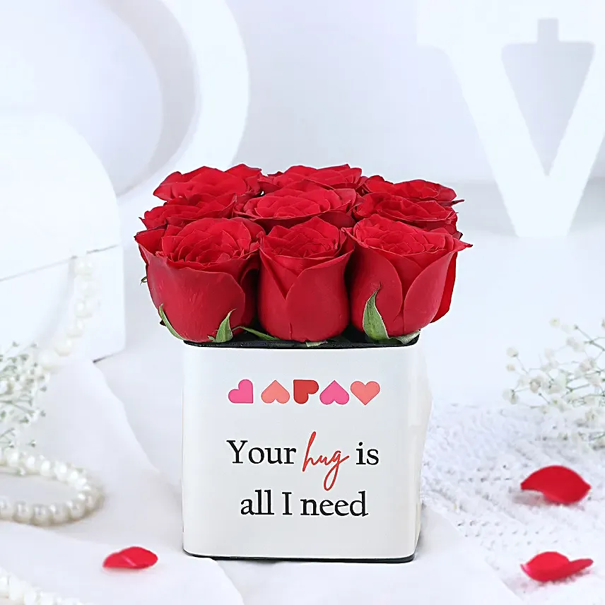 Darling Red Rose Vase