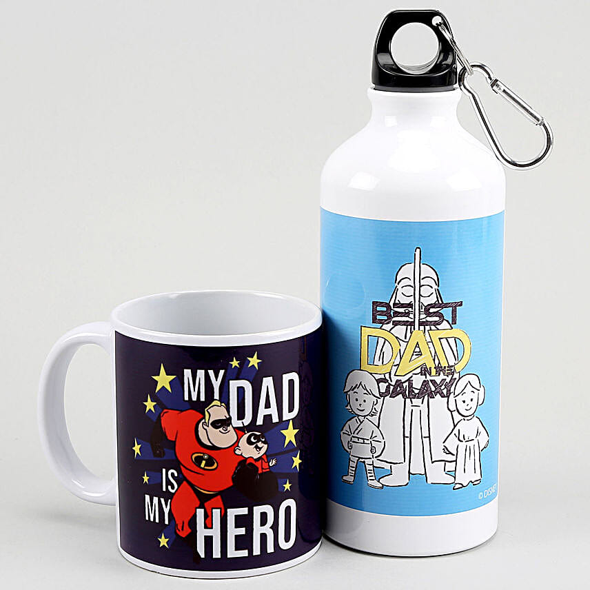 Disney My Superhero Dad Bottle Mug