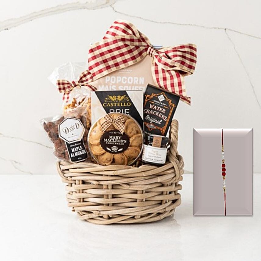 Elegant Pearl Rakhi Hamper