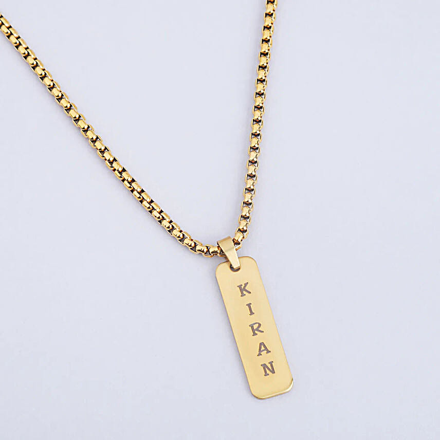 Golden Glow Name Necklace