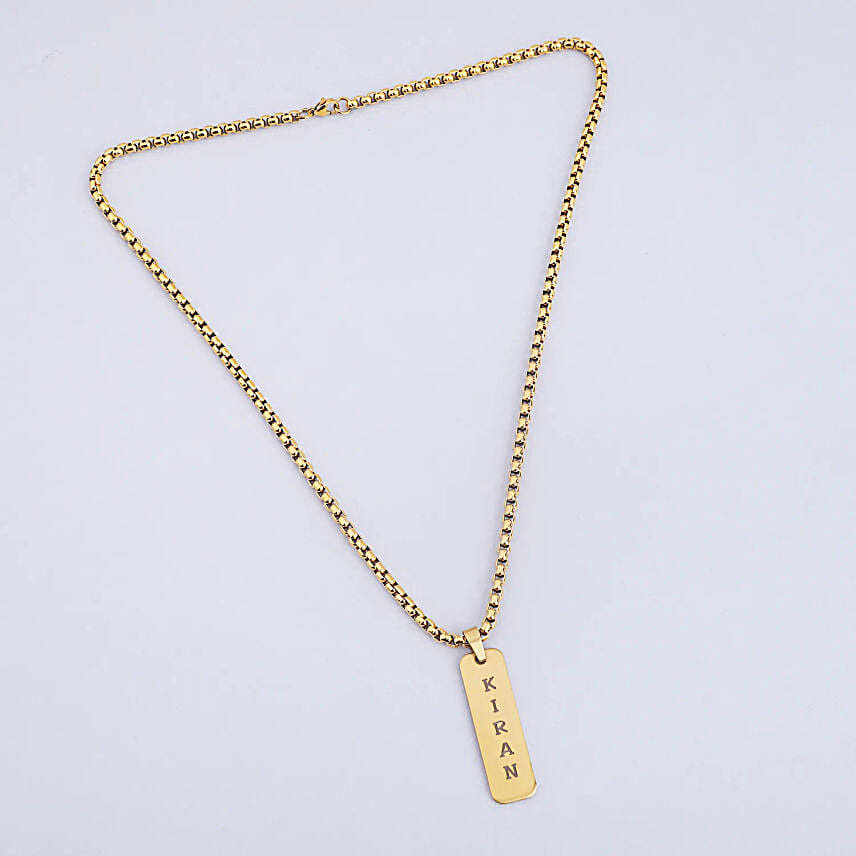 Golden Glow Name Necklace