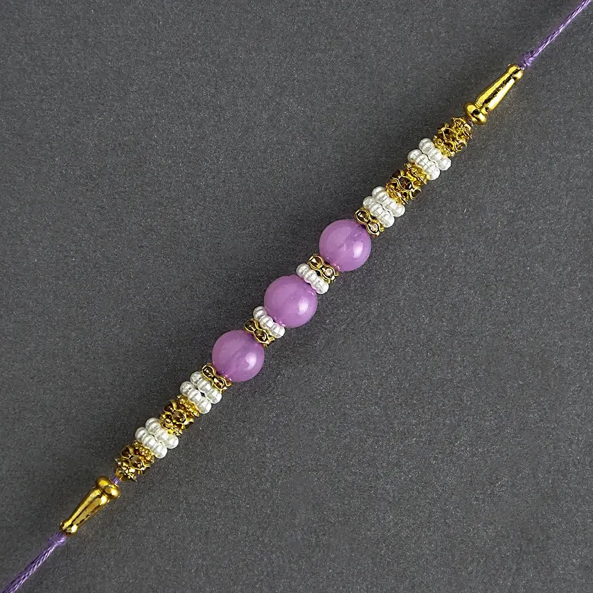 Graceful Pearl Ethnic Rakhi