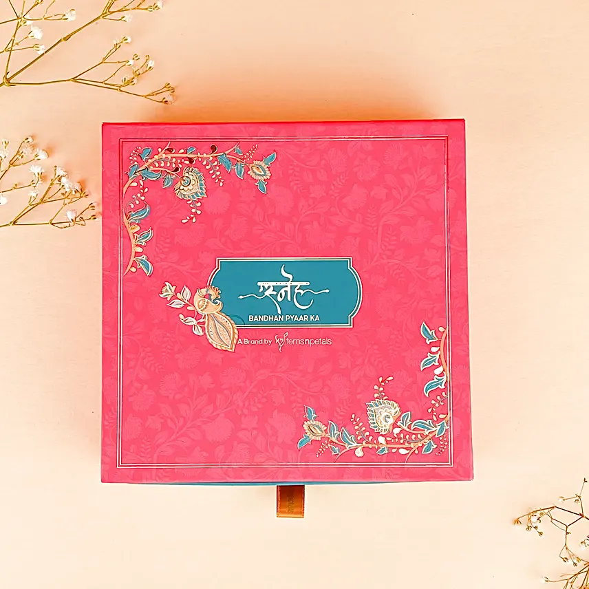 Gracious Love Pearl Rakhi N Lindt No Sugar Chocolate