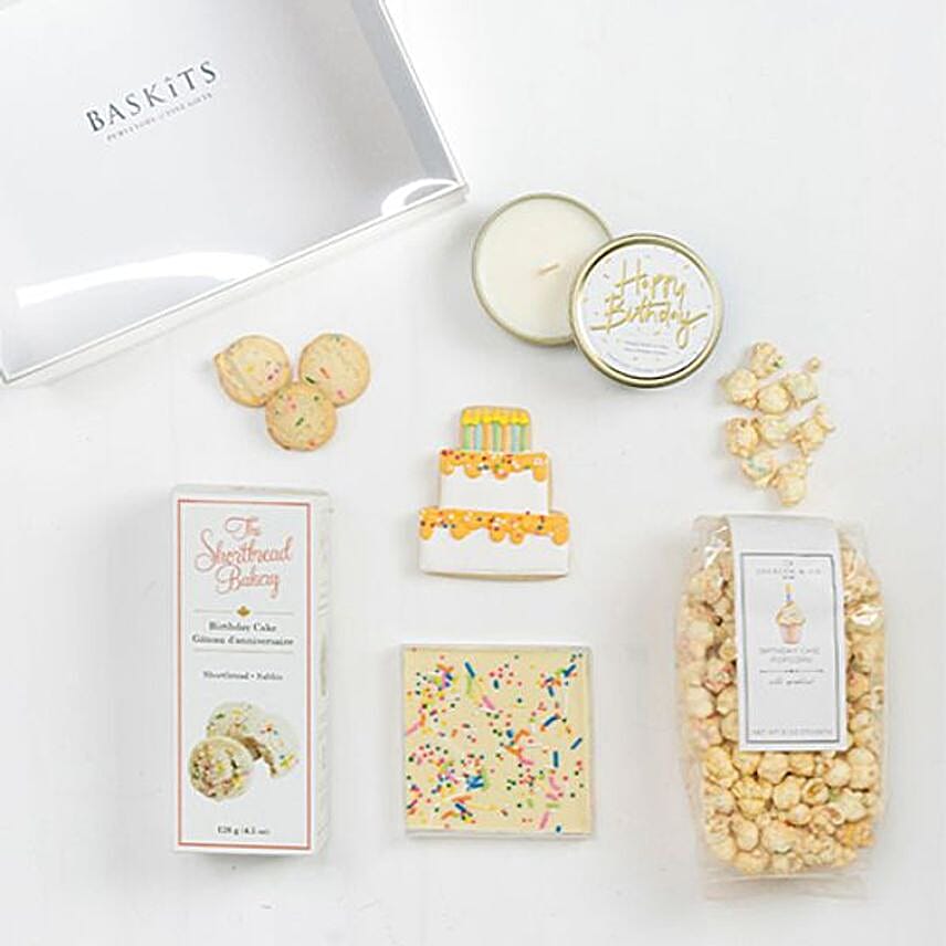 Happy Birthday Treats And String Lights Hamper
