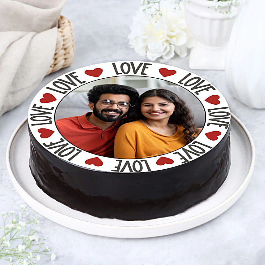 Love Special Chocolate Photo Cake Half Kg