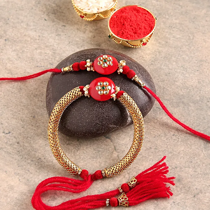 Lumba And Kids Rakhi With Almonds