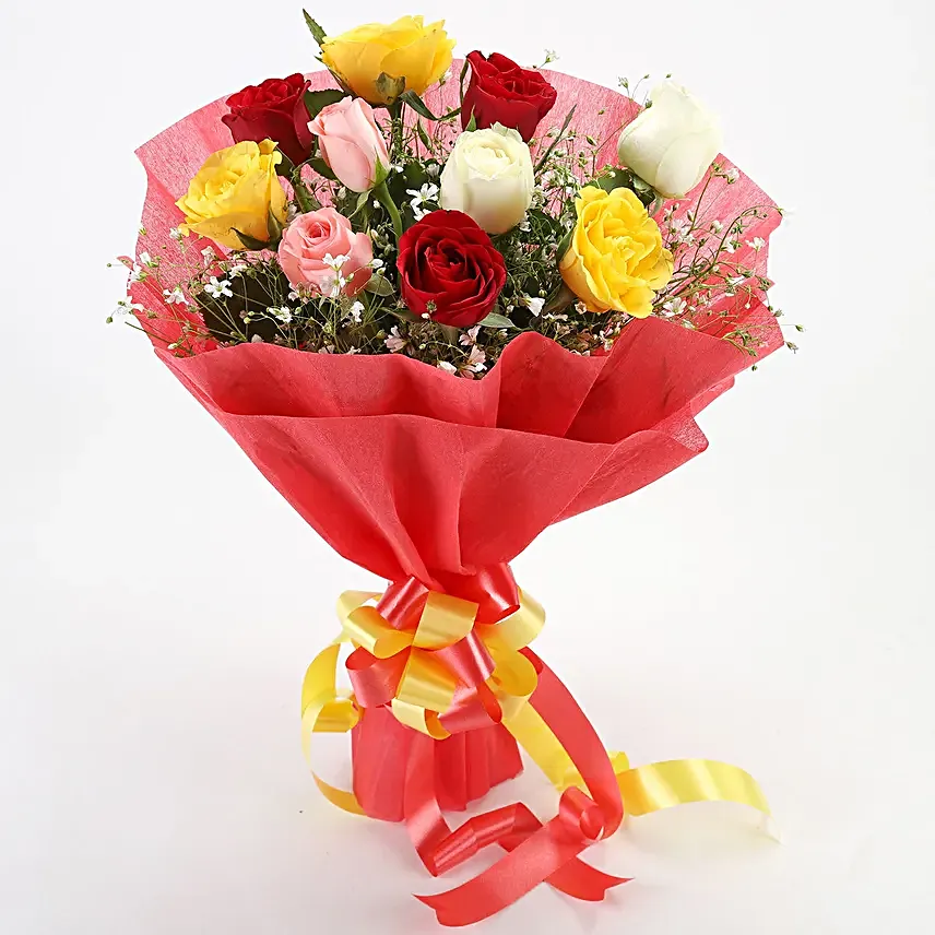 Mixed Roses Romantic Bunch