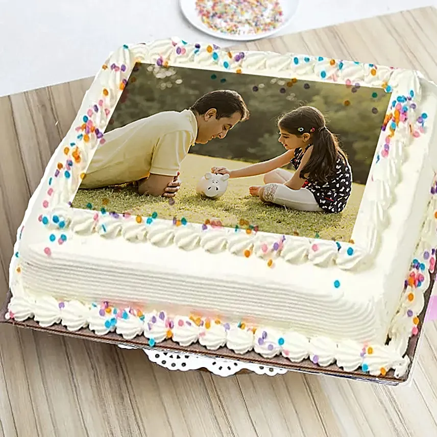 New Vanilla Photo Cake