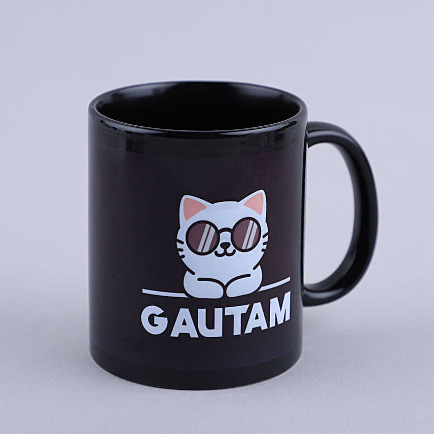 Personalised Black Mugs