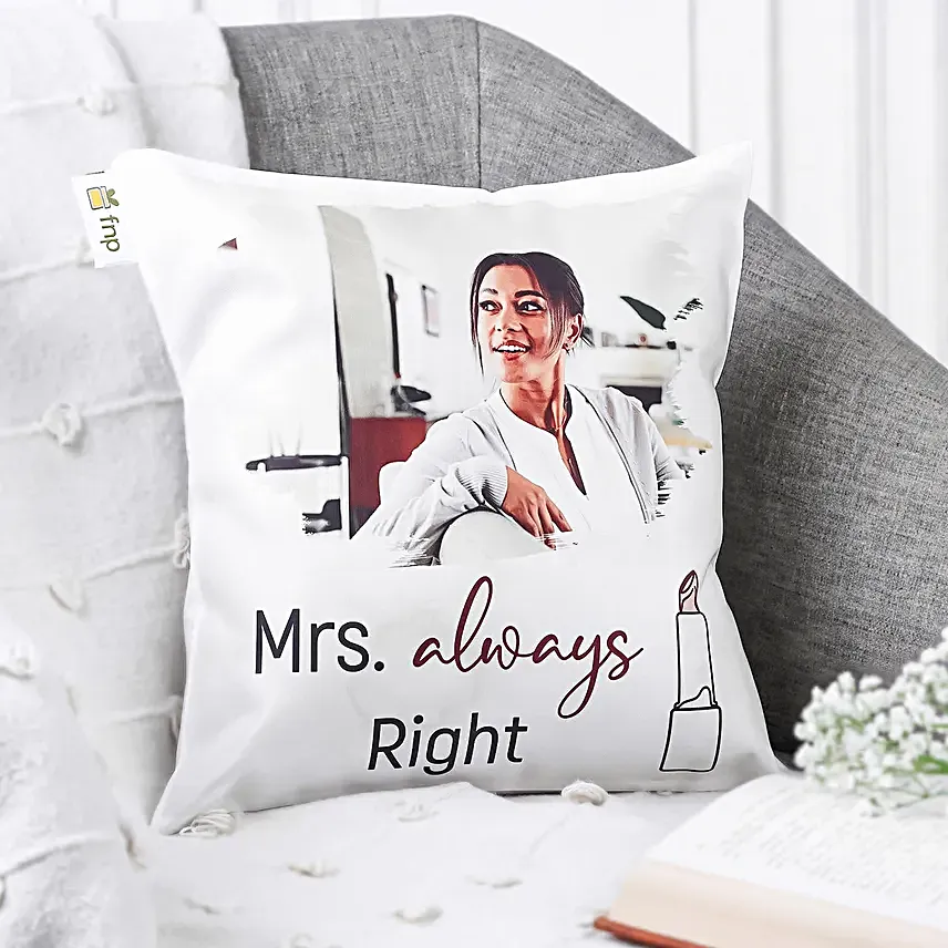 Personalised Cushion For Mrs Right