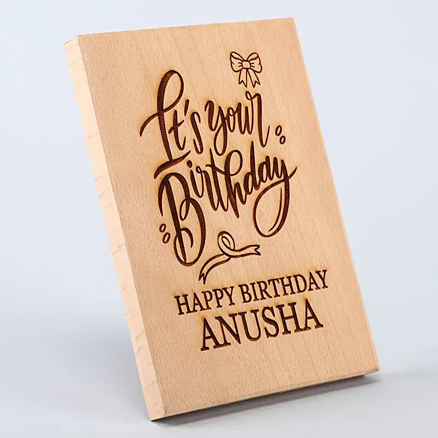 Personalised Happy Birthday Engraved Plaque