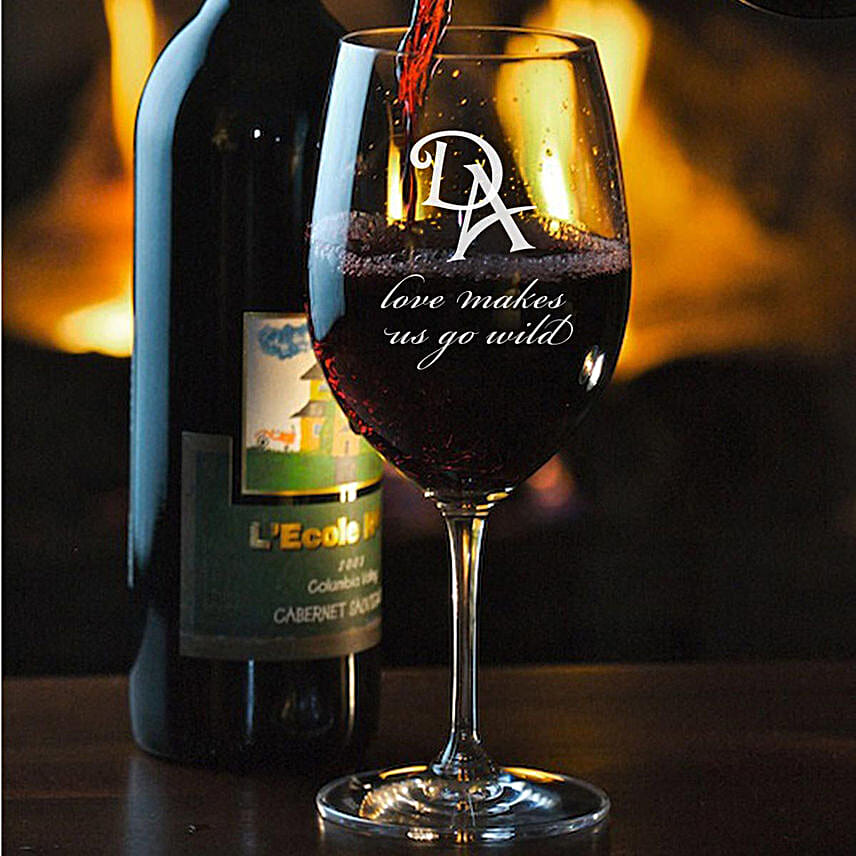 Personalised Set Of 2 Wine Glasses 1018