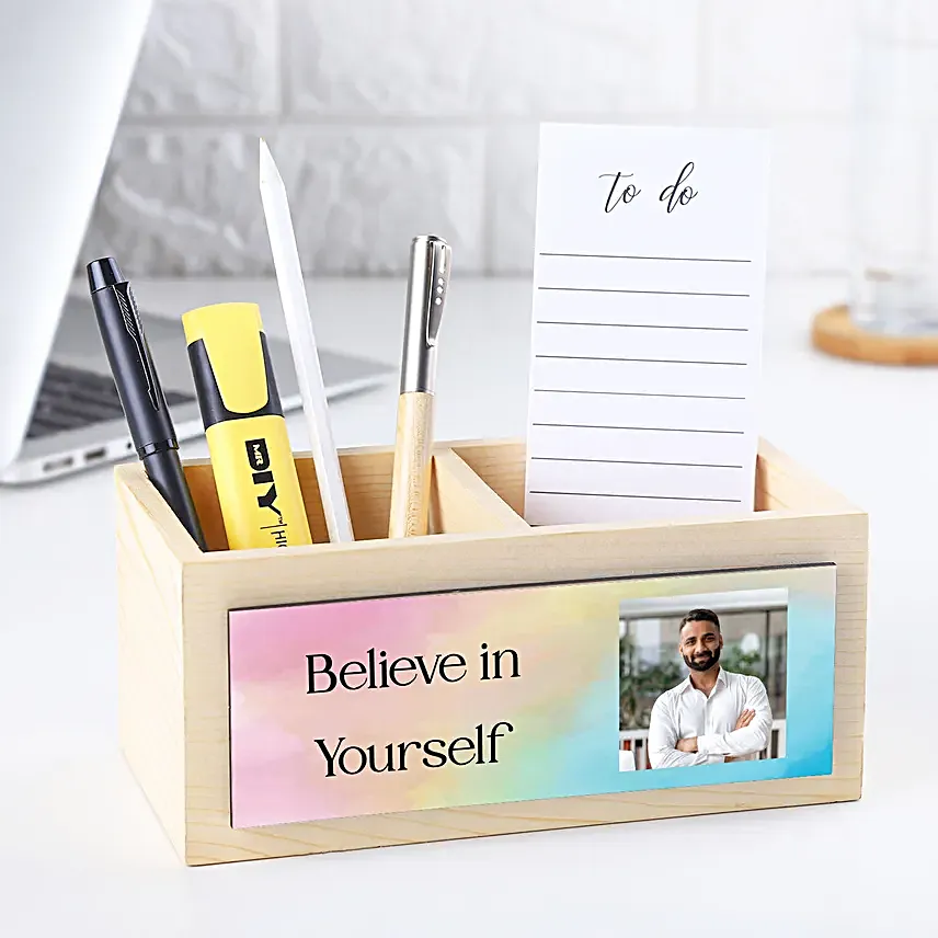 Personalised Wooden Pen Stands