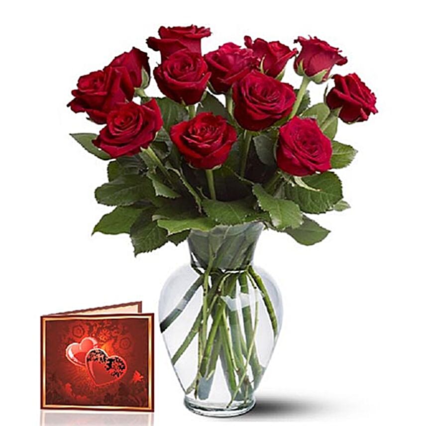 Sensual 12 Roses Arrangement