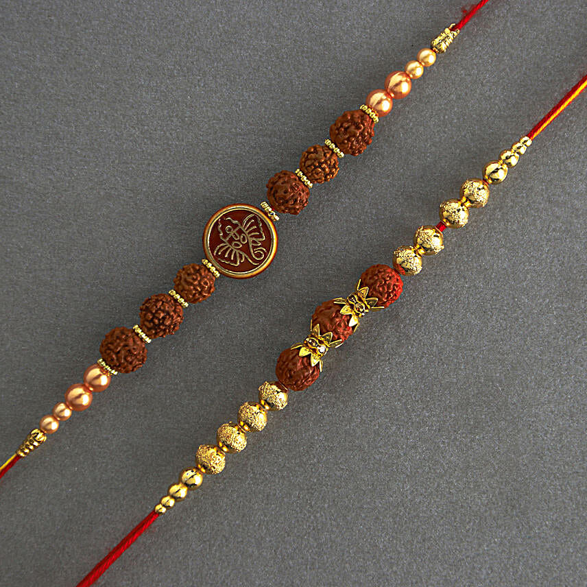 Serene Spirit Rudraksha Rakhi N Besan Laddoo Treat